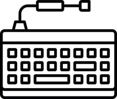 diseño de icono creativo de teclado vector