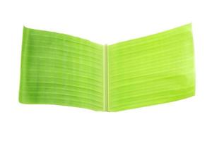 fresh green natural banana leaf background image isolated on a white background photo