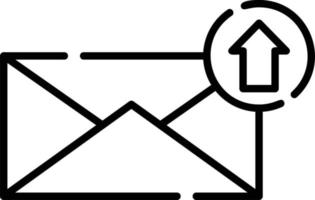 cargar el diseño del icono creativo de correo electrónico vector