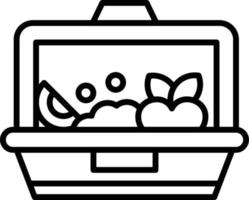 Lunch Box Creative Icon Design vector