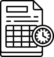 Schedule Creative Icon Design vector