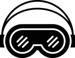 diseño de icono creativo de gafas de esquí vector