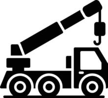 Crane Truck Creative Icon Design vector