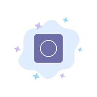 App Browser Maximize Blue Icon on Abstract Cloud Background vector