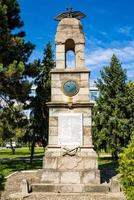 Kladovo, Serbia, 2021 - Memorial monument to fallen soldiers in wars 1912-1919 from Kladovo, Serbia. Monument was built in 1924 and contain names of 147 soldiers fallen in First World War. photo