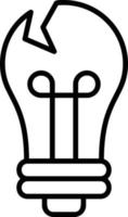 Bulb Creative Icon Design vector