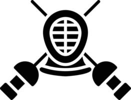 Fencing Creative Icon Design vector