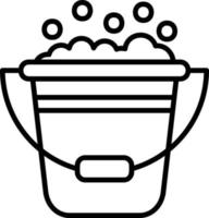 Bucket Creative Icon Design vector