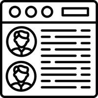 Personal Information Creative Icon Design vector