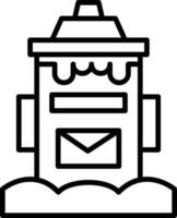 Postbox Creative Icon Design vector