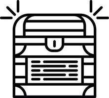 Treasure Chest Creative Icon Design vector