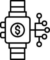 diseño de icono creativo de reloj inteligente vector