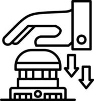 Emergency Button Creative Icon Design vector