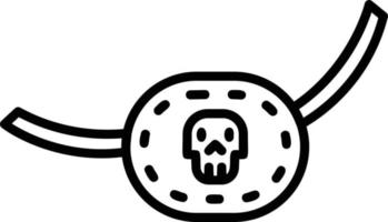 Pirates Patch Creative Icon Design vector