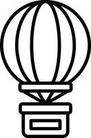 Hot Air Balloon Creative Icon Design vector