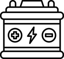 Car Battery Creative Icon Design vector