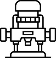 Router Machine Creative Icon Design vector