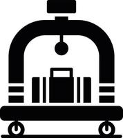 Hotel Trolley Creative Icon Design vector