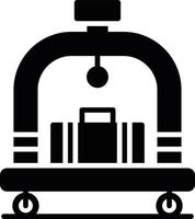 Hotel Trolley Creative Icon Design vector