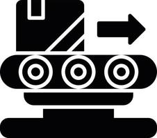 Conveyor Belt Creative Icon Design vector