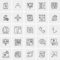 25 Universal Business Icons Vector Creative Icon Illustration to use in web and Mobile Related project