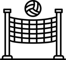 diseño de icono creativo de voleibol vector