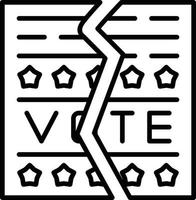 Ballot Creative Icon Design vector