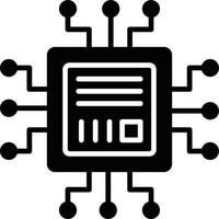 diseño de icono creativo de microchip vector