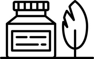 Ink Bottle Creative Icon Design vector