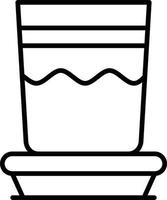 Water Glass Creative Icon Design vector
