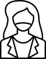 Actress Creative Icon Design vector