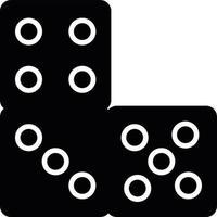 Domino Piece Creative Icon Design vector