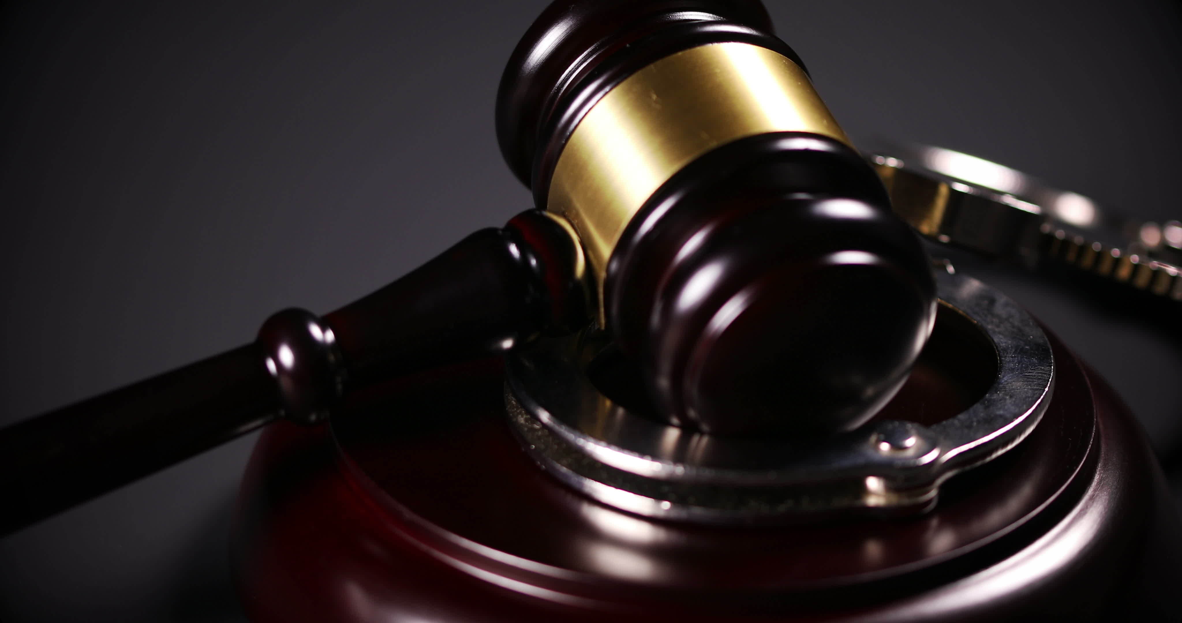 Handcuffs Rotation Closeup On Dark Background 14965272 Stock Video at