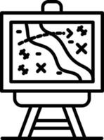 diseño de icono creativo de mapa vector