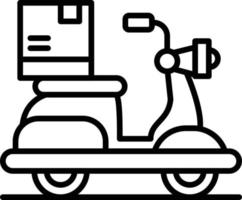 Delivery Bike Creative Icon Design vector