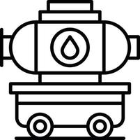 Tanker Truck Creative Icon Design vector