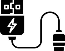 diseño de icono creativo de cable usb vector