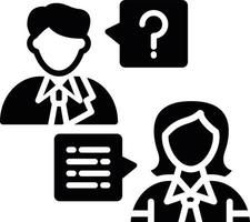 Job Interview Creative Icon Design vector