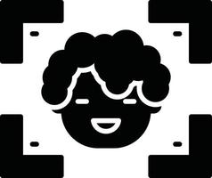 Face Detection Creative Icon Design vector