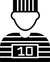 Prisoner Creative Icon Design vector