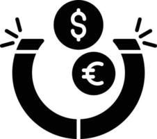 diseño de icono creativo de atracción de dinero vector