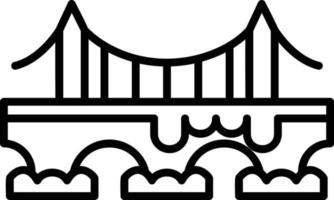 diseño de icono creativo de puente vector