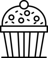 diseño de icono creativo de cupcake vector