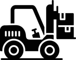 Forklift Creative Icon Design vector