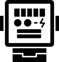 Electric Meter Creative Icon Design vector