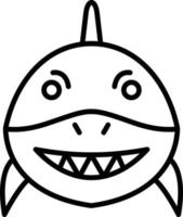 Shark Creative Icon Design vector