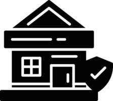 diseño de icono creativo de seguro de hogar vector
