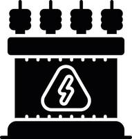 Power Transformer Creative Icon Design vector