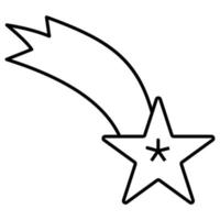 Shooting star which can easily modify or edit vector