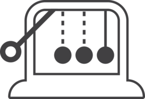 ilustração de bola de equilíbrio em estilo minimalista png